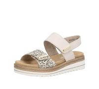 Remonte D0q59 Sandales compensées pour femme, beige, 44 EU