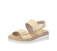 Remonte D0q59 Sandales compensées pour femme, jaune, 42 EU