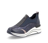 Remonte, D0t08 H Microstretch, Femme Basket_Mode_Basse Beige bi-matière