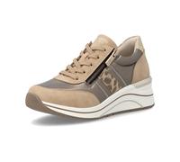 Remonte D0T09-92 Chaussures Basses Beige Cuir Autre, Confort, À Glissière
