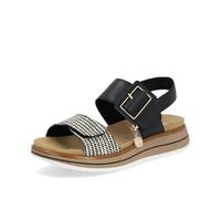 Remonte, D1J53, Femme Sandale noir bi-matière - 36 EU