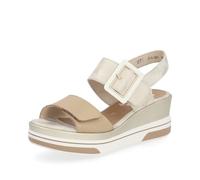 Remonte, D1p50, Femme Sandale Beige métallisé - 40 EU