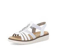 Remonte D2041 Sandales classiques pour femme avec semelle lâche, Blanc 80, 37 EU