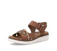 Remonte D2043 Sandales classiques pour femme avec semelle lâche, Marron Combi 24, 38 EU