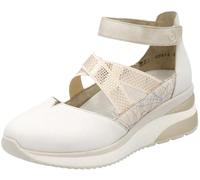 Remonte, D2411 Cuir, Femme Ballerine Blanc bi-matière - 39 EU