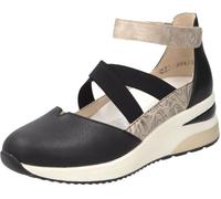 Remonte Ballerine D2411 en cuir bi‑matière Femme Noir Taille 40