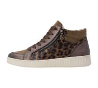 Remonte D2E70 MID Sneaker Femme Mi-Haute Chaussure De Sport Lacets Noir
