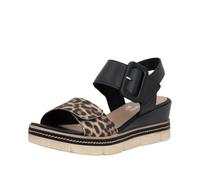 Remonte D2l53 Sandales compensées pour femme, noir, 40 EU