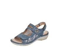 Remonte Femme D7647 Sandale, Adria Lightblue Bianco 16 Gris Clair, 42 EU