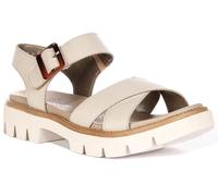 Remonte D7950-60 Cross Hook & Loop BUC Sandales pour femme, beige, 42 EU