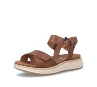 Remonte Damen Klassische Sandalen D3J52, Frauen Sandalen,Lose Einlage,Sommerschuhe,Freizeitschuhe,offene Schuhe,Strandschuhe,Braun (24),39 EU