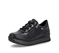 Remonte Damen Low-Top Sneaker D0700, Frauen Halbschuhe,Lose Einlage,wasserabweisend,remonteTEX,Freizeit,sportlich,straßenschuhe,Schwarz (00),38 EU