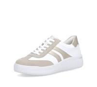 Remonte Damen Low-Top Sneaker D3E00, Frauen Halbschuhe,Lose Einlage,Laufschuhe,straßenschuhe,Strassenschuhe,Sportschuhe,Weiss Kombi (80),43 EU