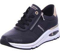 Remonte Damen Lowtop-Sneaker 32350-36, 32350-37, 32350-38, 32350-39, 32350-40, 32350-41, 32350-42, 32350-43 REM-D2H01 nero/lightgold/nero 39