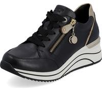 Remonte Femme Baskets basses noir/or