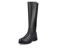 Remonte Femme Bottes D1B71, Dame Bottes Classiques,Semelle intérieure Amovible,Bottes à Tige Longue,Bottes Slip-on,Schwarz,37 EU / 4 UK