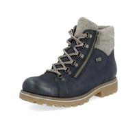 Remonte Femme Bottines D7478, Dame Bottines à Lacets,Semelle intérieure Amovible,Hydrofuge,remonteTEX,Bottes,Blau Kombi,40 EU / 6.5 UK