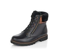 Remonte Femme Bottines D8463, Dame Bottines à Lacets,Semelle intérieure Amovible,Bottes Courtes,Bottes à Lacets,Schwarz Kombi,38 EU / 5 UK