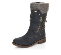 Remonte Femme Bottines, Noir Break 01, 38 EU