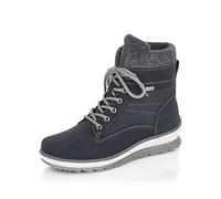 Remonte Femme Bottines R8477, Dame Bottines à Lacets,Semelle intérieure Amovible,Hydrofuge,remonteTEX,Botte à Lacets,Blau Kombi,36 EU / 3.5 UK