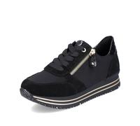 Remonte Femme Chaussures à Lacets D1316, Dame Chaussures de Sport lacées,Semelle intérieure Amovible,à Lacets,Schwarz,42 EU / 8 UK