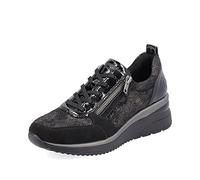 Remonte Femme Chaussures à Lacets D2401, Dame Chaussures de Sport lacées,Semelle intérieure Amovible,à Lacets,Sneaker,Schwarz Kombi,36 EU / 3.5 UK