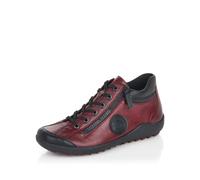 Remonte Femme Chaussures à Lacets R1477, Dame Chaussures de Sport lacées,Semelle intérieure Amovible,Chaussure Basse,Rot Kombi,36 EU / 3.5 UK