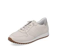 Remonte Femme Chaussures Basses D3100, Dame Chaussures de Sport lacées,Semelle intérieure Amovible,Chaussure Basse,à Lacets,Beige,44 EU / 9.5 UK