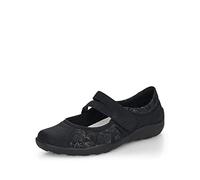 Remonte Femme Chaussures Basses R3510, Dame Mocassin,Chaussons,Semelle intérieure Amovible,à la Mode,Chaussures de Loisir,Schwarz,38 EU / 5 UK