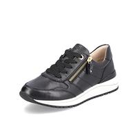 Remonte Femme Chaussures Basses R3707, Dame Chaussures de Sport lacées,Semelle intérieure Amovible,Chaussure de Ville,Sneaker,Schwarz,37 EU / 4 UK