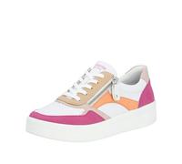 Remonte Femme D0j01 Basket, Magenta Blanc Rose Tan Salmon White 84, 36 EU