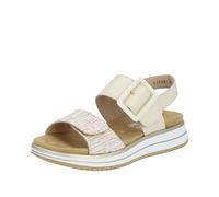 Remonte Femme D1j53 Sandale, Blanc Multi Porcelaine 60, 39 EU