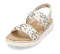 Remonte Femme D2k52 Sandales Bride Cheville, Blanc, 38 EU