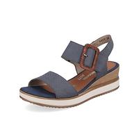 Remonte Femme D6453 Sandale cale, Jean 14, 38 EU