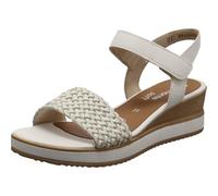 Remonte Femme D6465 Sandales compensées, Blanc, 36 EU