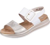 Remonte Femme Naturellement belle Sandale avec Velcro Cuir D1J53, Taille:41 EU, Couleur:Blanc