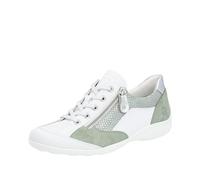 Remonte Femme R3410 Basket, Blanc Menthe poivrée Argent Argent 80, 39 EU