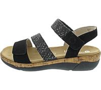 Remonte Femme R6861 Sandales Bride Cheville, Noir, 42 EU