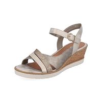 Remonte Femme Sandales R6263, Dame Sandales Classiques,Sandale,Chaussure d'été,Confortable,Beige Kombi,41 EU / 7.5 UK