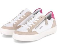 Remonte Femmes Baskets Blanc Beige Cuir lisse Taille : 41