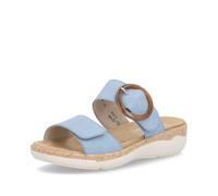 Remonte Pantoufles pour femme R6858 - Slip On - Semelle lâche, Bleu 10., 45 EU