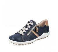 Remonte R1432-14 Bleu Combi Cuir Plat À Lacets