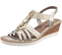Remonte, R6264, Femme Nu-pied Platine métallisé - 37 EU