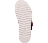 Remonte sandale femme avec boucle décorative et semelle confortable cuir lisse D0Q51, Taille:39 EU, Couleur:Noir