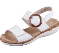 Remonte sandale femme chic et résistante avec fermeture velcro R6853, taille:40 EU, couleur:Blanc