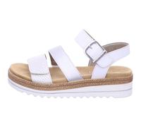 Remonte Sandale femme en simili-cuir et textile confort et style D0Q55, Taille:38 EU, Couleur:Argent