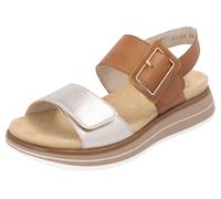 REMONTE Sandales à lanières caramel / argent, Taille 43