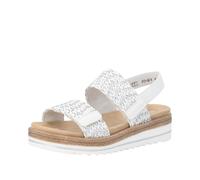 REMONTE Sandales à lanières ' D0Q63 ' argent / blanc, Taille 40