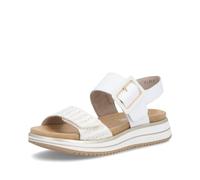 Remonte Sandales à lanières D1J53 pour femme - Semelle lâche, Blanc Combi 81, 36 EU