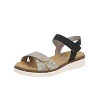 REMONTE Sandales à lanières ' D2049 ' beige / noir, Taille 40